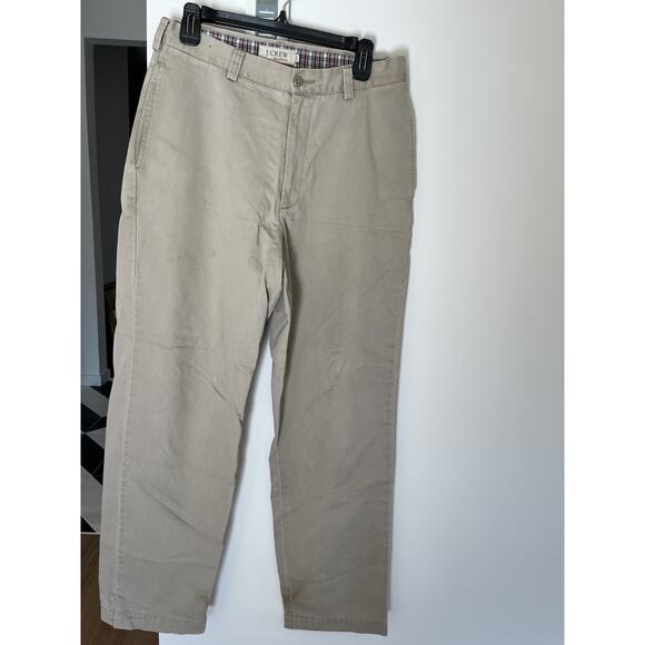 J Crew Men's Khakis Pants 32/34 Relax Fit Cotton Straight Leg Preppy Old Money - Picture 4 of 4